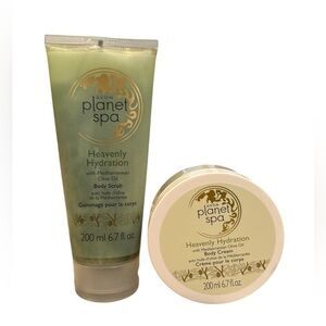 Avon Planet Spa Heavenly Hydration 2 Piece Set - Body Scrub & Body Cream